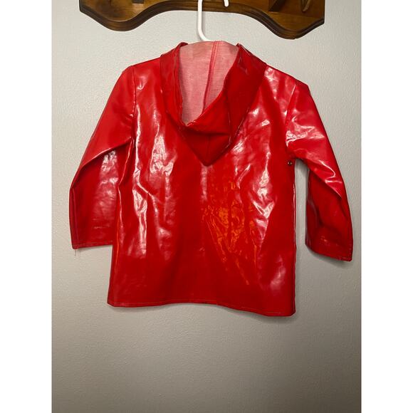 Vintage Aristo Red Alphabet Raincoat Size 3T - Picture 3 of 12